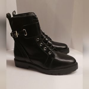 Black Combat Boots - Never worn
